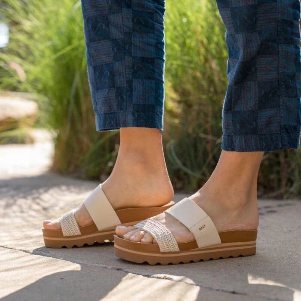 Reef size 8 NEW Cushion Vista Hi Braided Slip-on Platform New